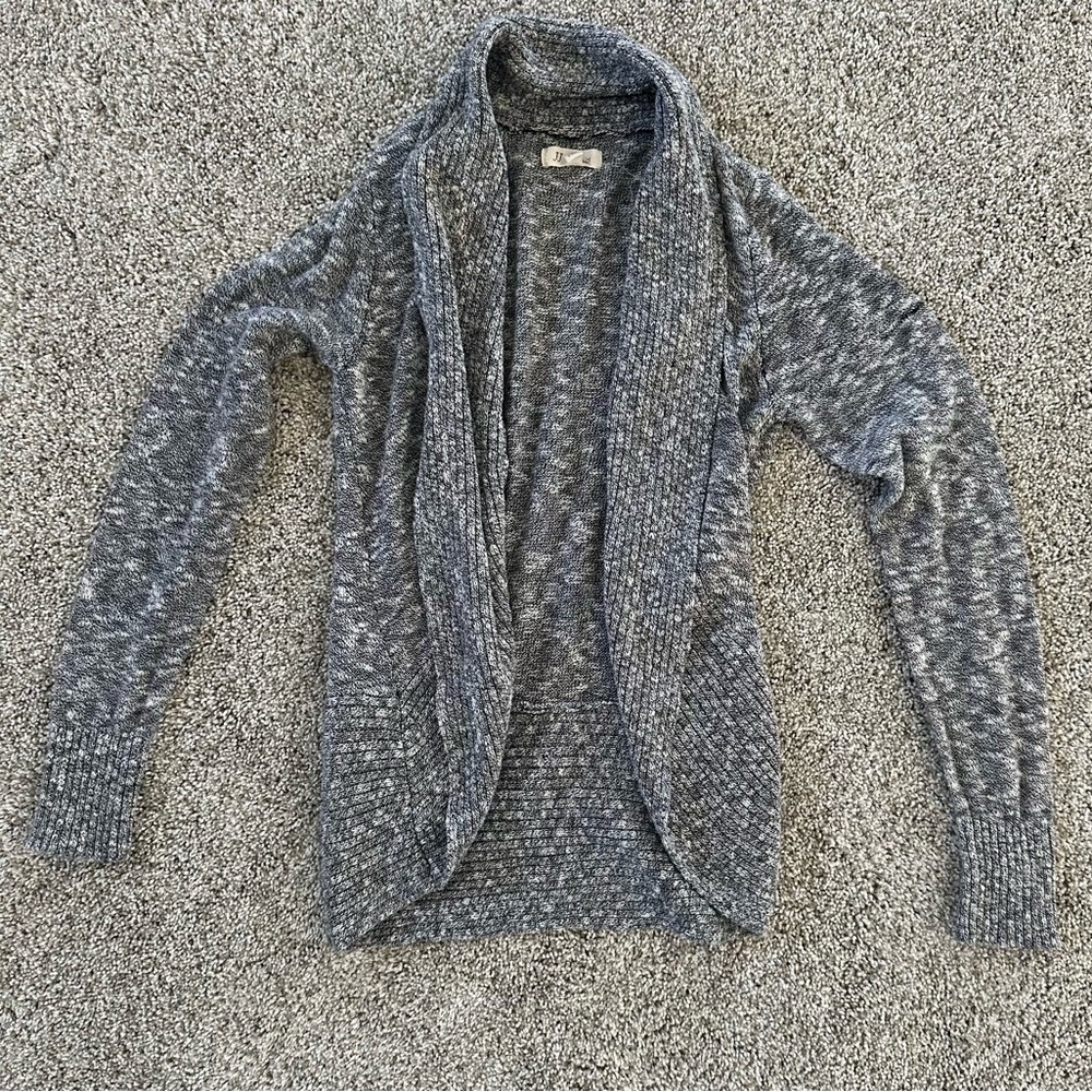 Grey Shawl Cardigan | Cozy Spring Layers - Small